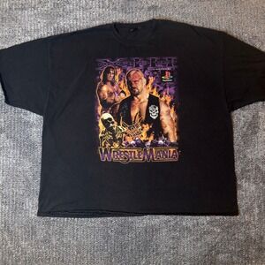 Modern Vintage WWF WrestleMania 13 T-Shirt Stone Cold Hanes Beefy Black 4XL RARE